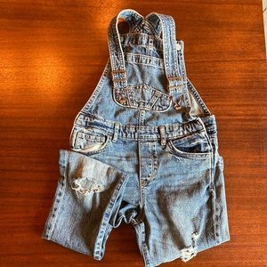 Girls Gap denim overalls
